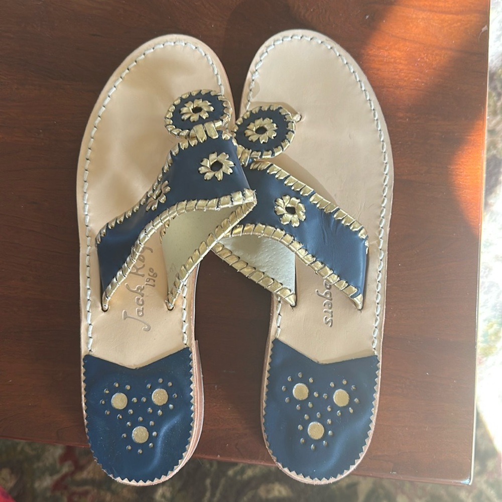 Jack Roger Navy and Gold sandal